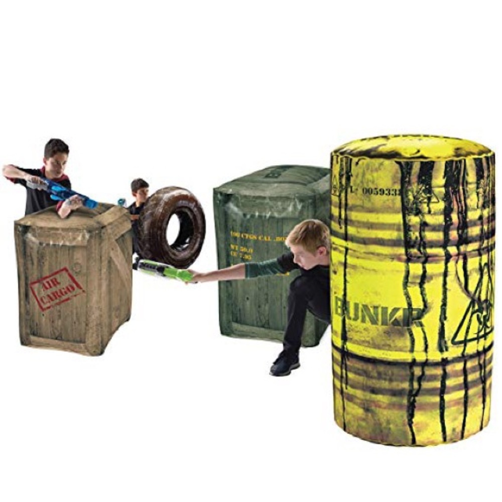 Inflatable Battle Zone Set - Yellow and Green